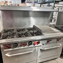 Vulcan 6 Burner , Griddle and two Ovens Natural Gas - Master
