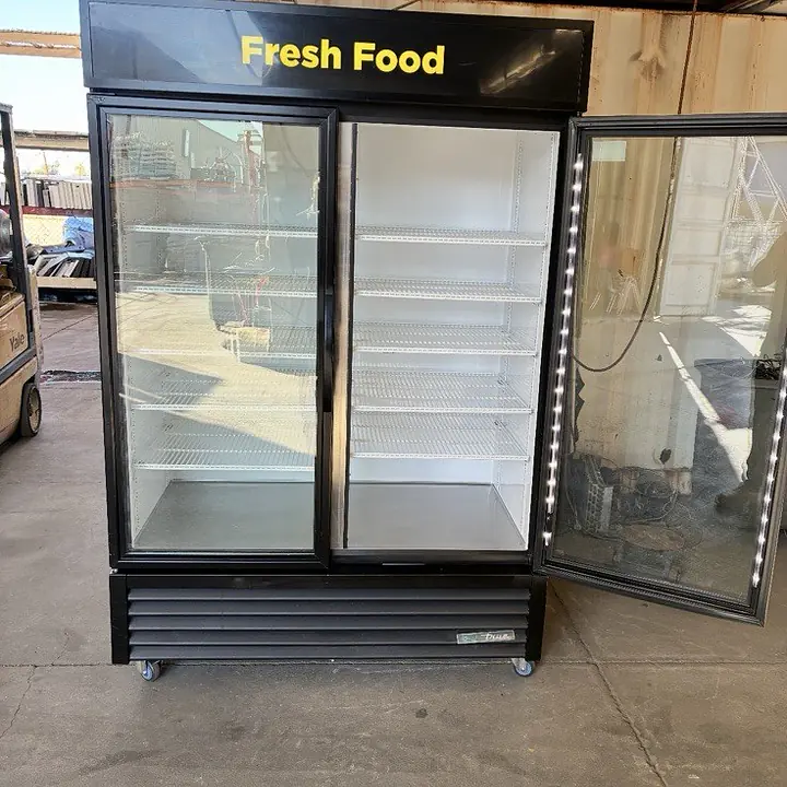 True GDM-49-HC-TSL01 Two Glass Door Refrigerated Merchandiser Refurbished - Master