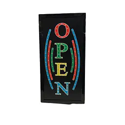 L.E.D. Vertical Open Sign - Master