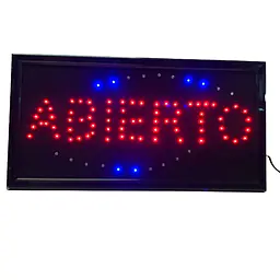 L.E.D. Sign Abierto - Master
