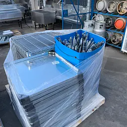 Stainless Steel Table with Chrome Wire UnderShelf - Master