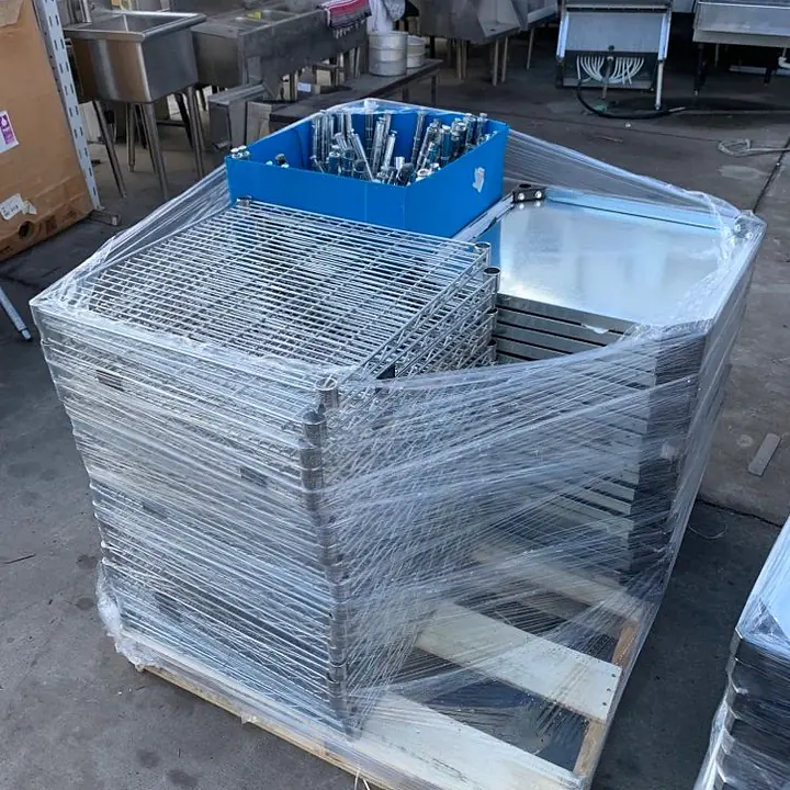 Stainless Steel Table with Chrome Wire UnderShelf - Master